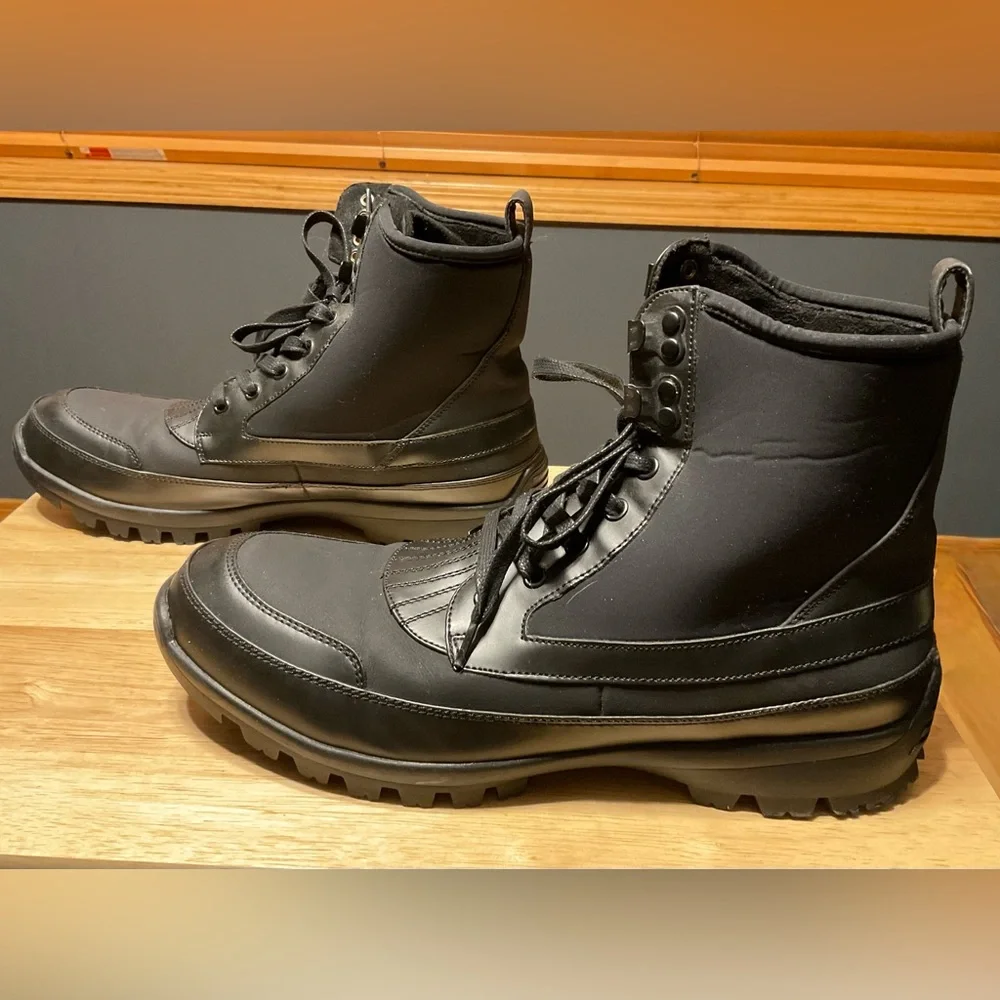 Unlisted Men's Black Lace Up Ankle 6” Boots. 10 1/2 Medium 8/2017. Design 30215